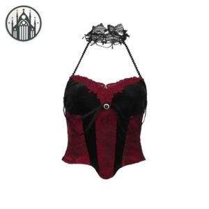 Corset Gothique Velours Luxe Femme — Univers Gothique