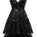 Robe Corset Gothique Burlesque Noir