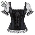 Corset Gothique En Cuir Pour Femmes: Taille Xs à 6xl! - Noir / s