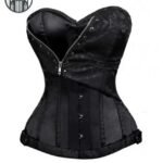 Corset Gothique Dentelle Satin Femme