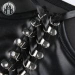 Corset Gothique En Polyester Renforcé à Motifs Fines