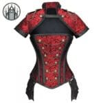 Corset Gothique En Simili Cuir - Style Canon! Rouge / s