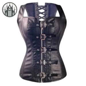 Corset Gothique Cuir Synthétique Femme — Univers Gothique