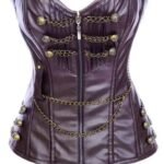 Corset Gothique PVC Chaînes