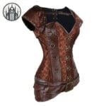 Corset Gothique Long - L’enfer à Portée De Main! Marron / s