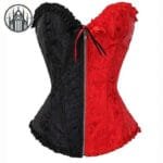 corset gothique pour femme guide des tailles rouge noir s 653 Corset Gothique Pour Femme - Guide Des Tailles - Rouge & Noir / s