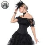 Corset Gothique Renforcé En Polyester Et Spandex