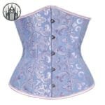 Corset Gothique Renforcé En Polyester Pour Femme - Bleu Ciel / Xs