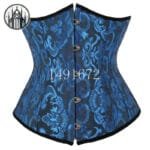 Corset Gothique Renforcé En Polyester Pour Femme - Bleu Saphir / Xs