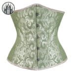 Corset Gothique Renforcé En Polyester Pour Femme - Vert Dentelle / Xs