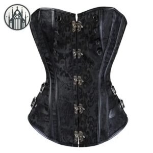 Corset Gothique Jacquard Victorien — Univers Gothique