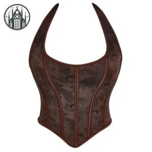 Corset Gothique Steampunk Dos Nu — Univers Gothique