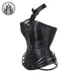 Corset Gothique Steampunk Rouge Et Noir - Livraison Standard Offerte