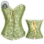 Corset Renforcé: Look Chic Et élégant! - Vert / Xs