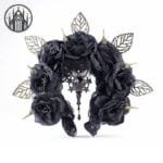Couronne Gothique Florale Pour Une Reine Gothique - Noir