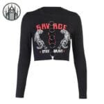Crop Top Gothique De Haute Qualité - s