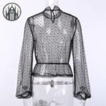 Crop Top Gothique En Spandex Polyester & Coton - Confort Ultime Et Livraison Gratuite!