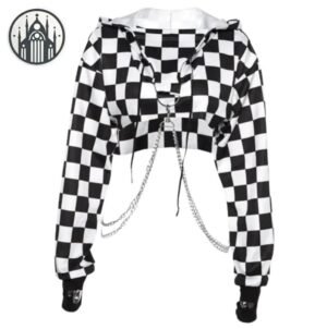 Sweat Gothique Damier Coton Polyester — Univers Gothique