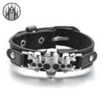 cuir vegan metal alliage inoxydable goth punkgetstyle engage 26cm 115 Cuir Végan Métal Alliage Inoxydable Goth Punkgetstyle Engagé! - 26cm