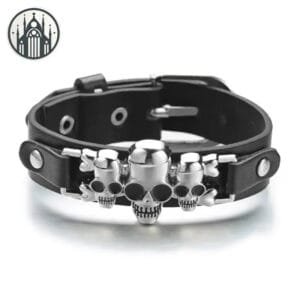 Cuir Végan Métal Alliage Inoxydable Goth Punkgetstyle Engagé! 2 Cuir Végan Métal Alliage Inoxydable Goth Punkgetstyle Engagé! - 26cm