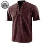 Débardeur Gothique à Zipper Pour Homme - Rouge / s