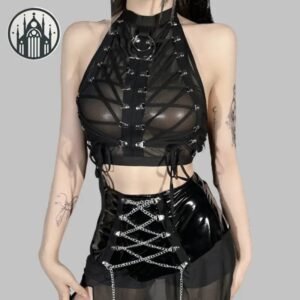 Débardeur Gothique Découpe Arrière — Univers Gothique