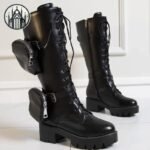 Bottes Gothiques Fermeture Éclair Cuir — Univers Gothique (vue 3)