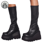 Découvre Nos Bottes Gothiques Vintage Avec Semelle Compensée! - 35