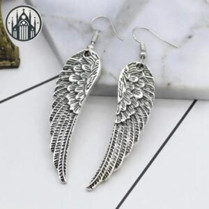 Boucle d’oreille Gothique Ailes Alliage — Univers Gothique