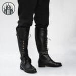 Découvre Nos Chaussures Gothiques Pour Homme En Simili Cuir Végan Noir!