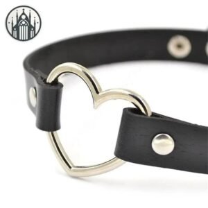 Collier Gothique Ras Cou Simili-Cuir — Univers Gothique