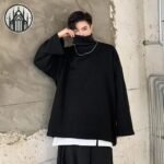 Pull Gothique Col Roulé Noir — Univers Gothique (vue 2)