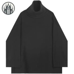 Pull Gothique Col Roulé Noir — Univers Gothique