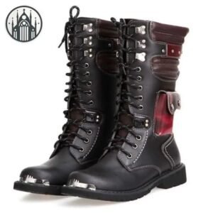 Bottes Gothiques Cuir British Talon — Univers Gothique