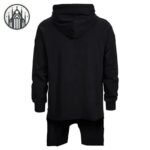 Sweat Gothique Mi-Long Noir Fermeture — Univers Gothique (vue 3)