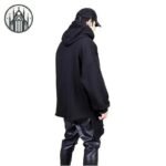 Sweat Gothique Mi-Long Noir Fermeture — Univers Gothique (vue 5)