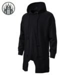 Sweat Gothique Mi-Long Noir Fermeture — Univers Gothique (vue 2)
