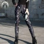 Découvrez Notre Legging Gothique Croissant De Lune!