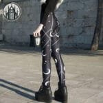Découvrez Notre Legging Gothique Croissant De Lune!