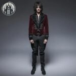 Veste Gothique Velours Rouge — Univers Gothique (vue 3)