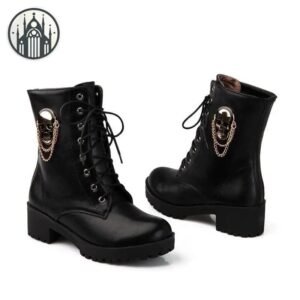 Bottines Gothiques Crâne Plateforme — Univers Gothique