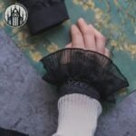 Gants Gothiques Organza Volants Noirs — Univers Gothique (vue 3)