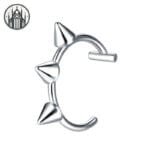 éblouissant Piercing En Acier Inoxydable Léger - 10mm
