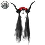 élastique Crâne De Corbeau: Accessoires Gothiques Tendance - Style