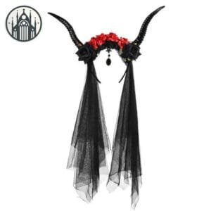 élastique Crâne De Corbeau: Accessoires Gothiques Tendance - Style