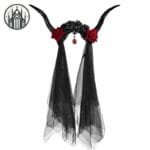 élastique Crâne De Corbeau: Accessoires Gothiques Tendance - Style b