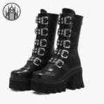 élégants Talons En Cuir Végan Pour Marcher Confortablement - 35