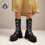 élégants Talons En Cuir Végan Pour Marcher Confortablement