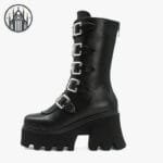 élégants Talons En Cuir Végan Pour Marcher Confortablement