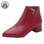 Escarpins Gothiques Noirs: Luxe Et Confort Ultime - Rouge / 35